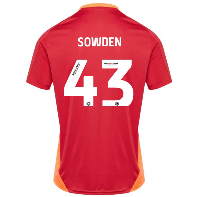 Kandiny Damen Andrew Sowden #43 Blau Cremeweiß Auswärtstrikot Trikot 2024/25 T-Shirt