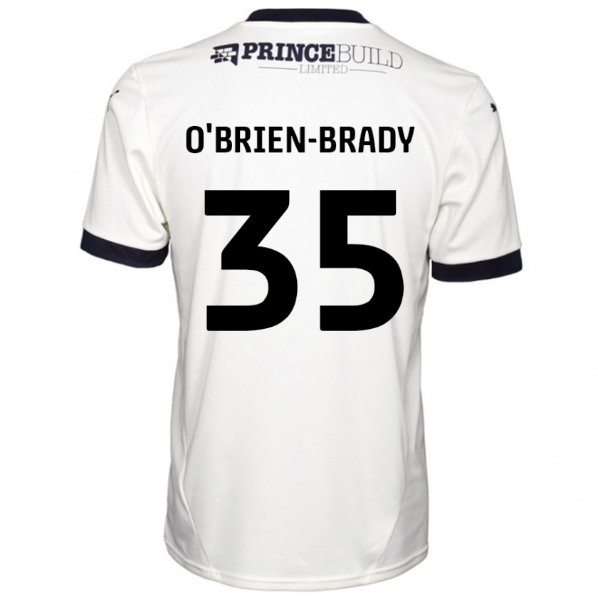 Kandiny Damen Donay O'brien-Brady #35 Cremeweiß Schwarz Auswärtstrikot Trikot 2024/25 T-Shirt