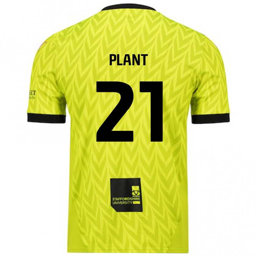 Kandiny Damen James Plant #21 Fluoreszierend Grün Auswärtstrikot Trikot 2024/25 T-Shirt