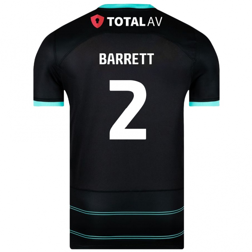 Kandiny Damen Nicole Barrett #2 Schwarz Auswärtstrikot Trikot 2024/25 T-Shirt