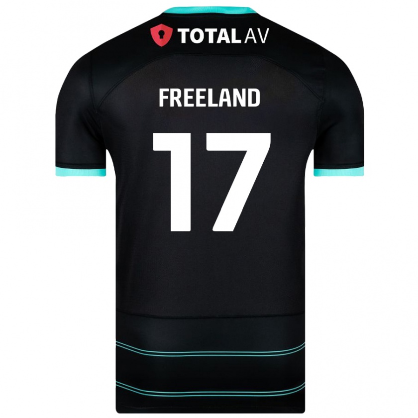 Kandiny Damen Georgie Freeland #17 Schwarz Auswärtstrikot Trikot 2024/25 T-Shirt