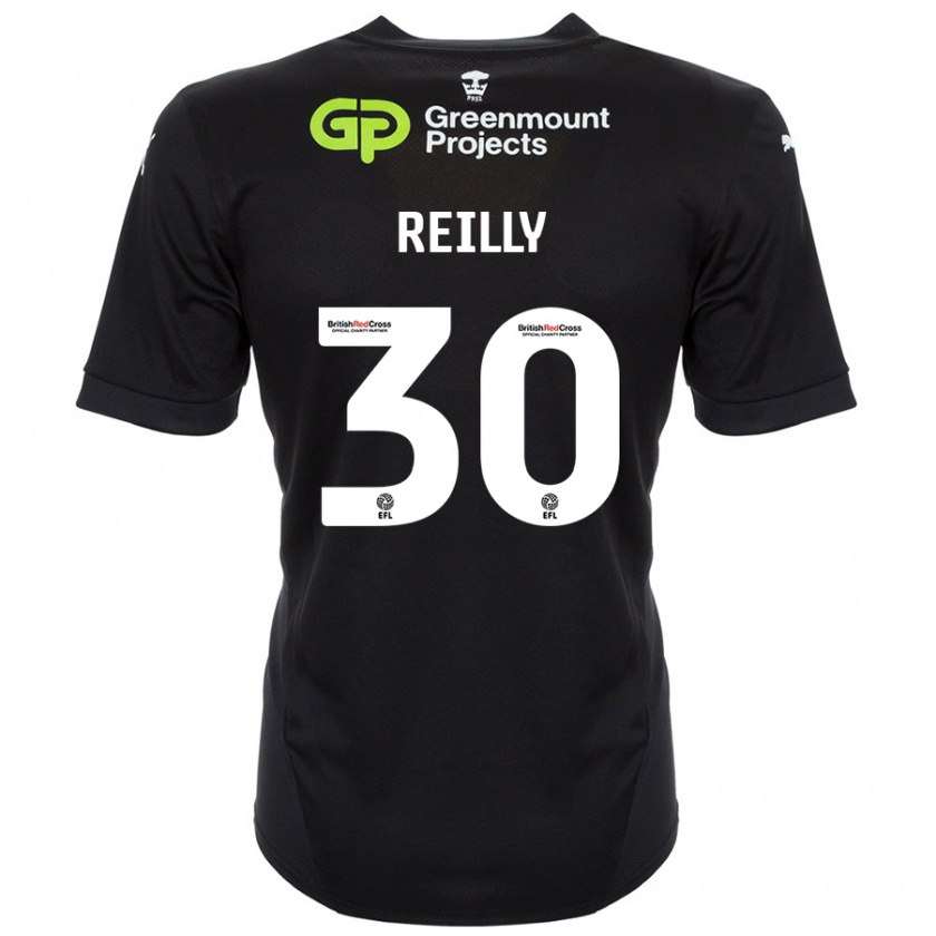 Kandiny Damen Jack Reilly #30 Schwarz Auswärtstrikot Trikot 2024/25 T-Shirt