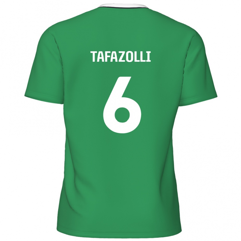 Kandiny Damen Ryan Tafazolli #6 Grün Weiße Streifen Auswärtstrikot Trikot 2024/25 T-Shirt