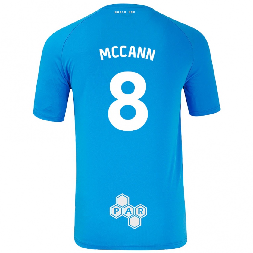 Kandiny Damen Ali Mccann #8 Himmelblau Auswärtstrikot Trikot 2024/25 T-Shirt