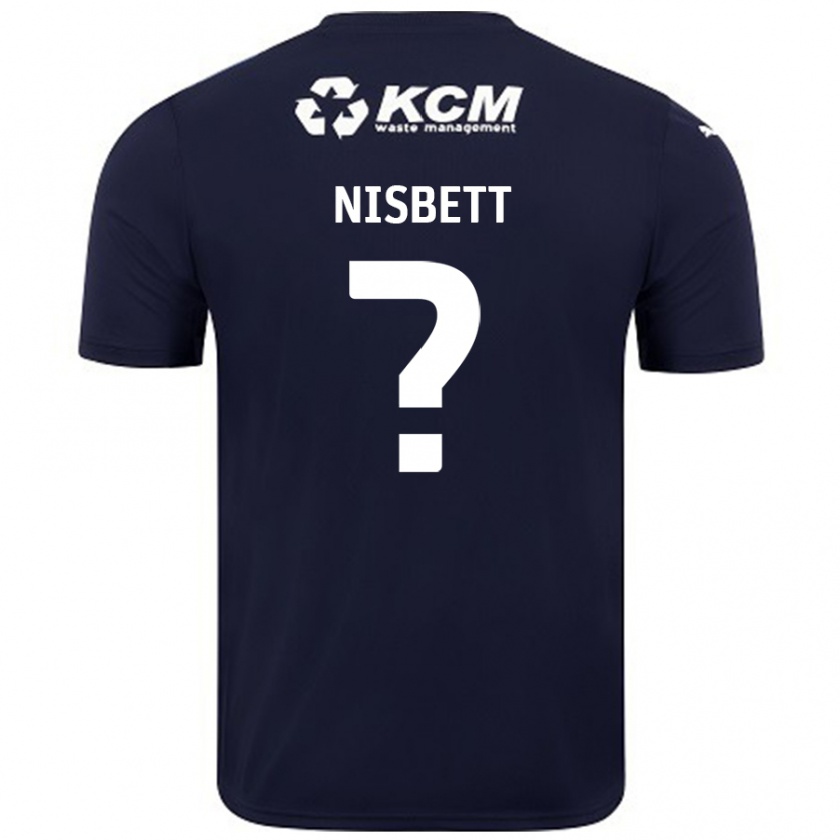 Kandiny Damen Kanye Nisbett #0 Marineblau Auswärtstrikot Trikot 2024/25 T-Shirt