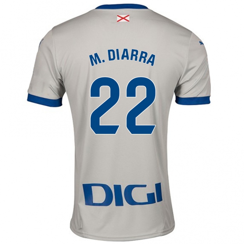 Kandiny Damen Moussa Diarra #22 Hellgrau Auswärtstrikot Trikot 2024/25 T-Shirt