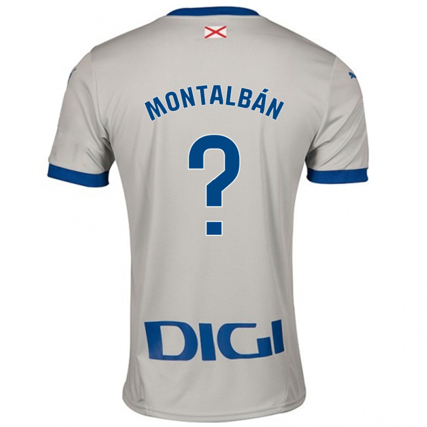 Kandiny Damen Enrique Montalbán #0 Hellgrau Auswärtstrikot Trikot 2024/25 T-Shirt