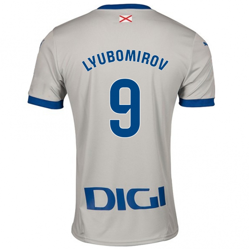 Kandiny Damen Daniel Lyubomirov #9 Hellgrau Auswärtstrikot Trikot 2024/25 T-Shirt