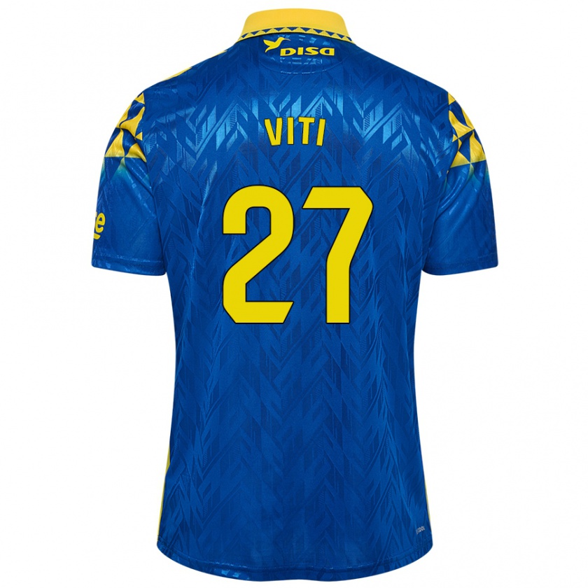 Kandiny Damen Viti #27 Blau Gelb Auswärtstrikot Trikot 2024/25 T-Shirt