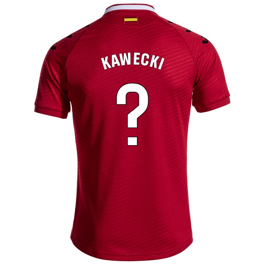 Kandiny Damen Luis Kawecki #0 Dunkelrot Auswärtstrikot Trikot 2024/25 T-Shirt