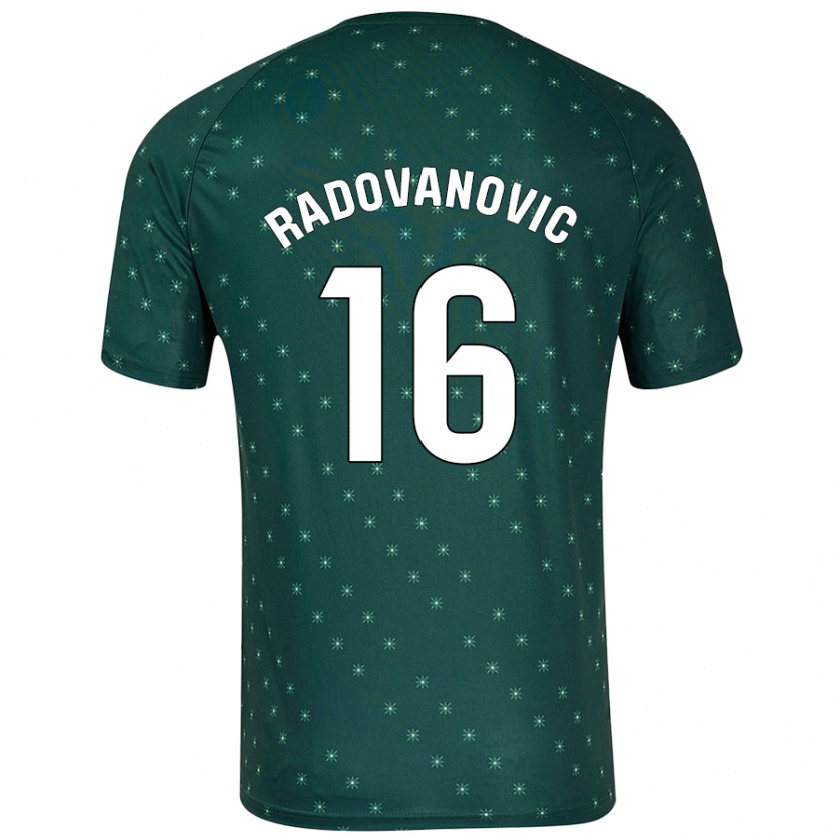 Kandiny Damen Aleksandar Radovanovic #16 Dunkelgrün Auswärtstrikot Trikot 2024/25 T-Shirt