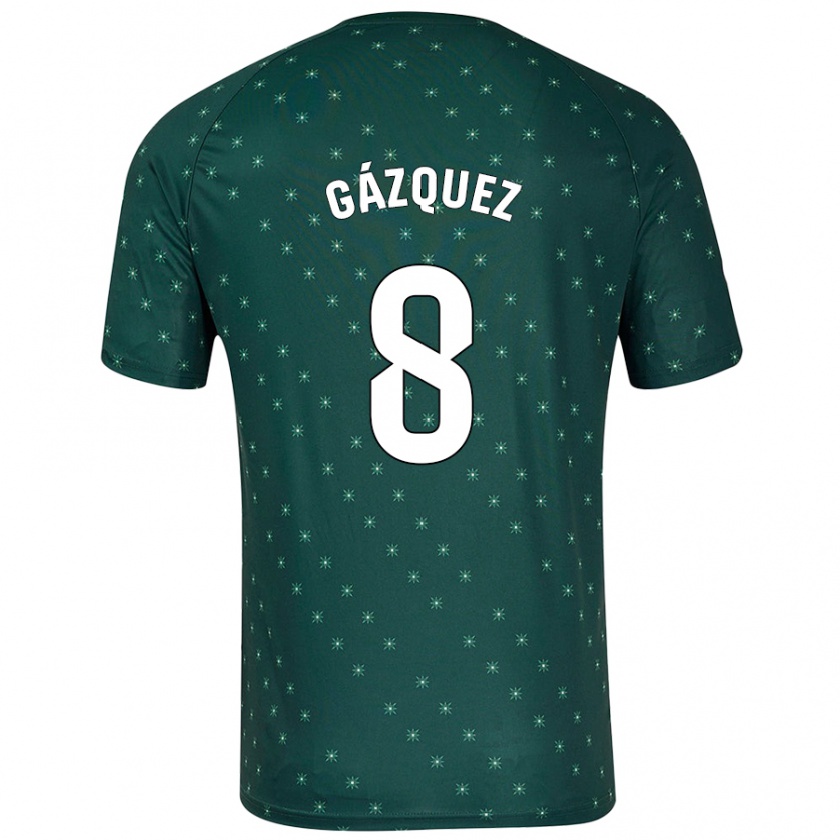 Kandiny Damen Joan Gázquez #8 Dunkelgrün Auswärtstrikot Trikot 2024/25 T-Shirt