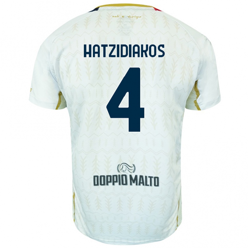 Kandiny Damen Pantelis Hatzidiakos #4 Weiß Auswärtstrikot Trikot 2024/25 T-Shirt