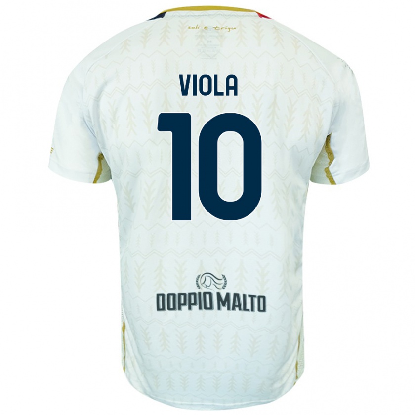 Kandiny Damen Nicolas Viola #10 Weiß Auswärtstrikot Trikot 2024/25 T-Shirt