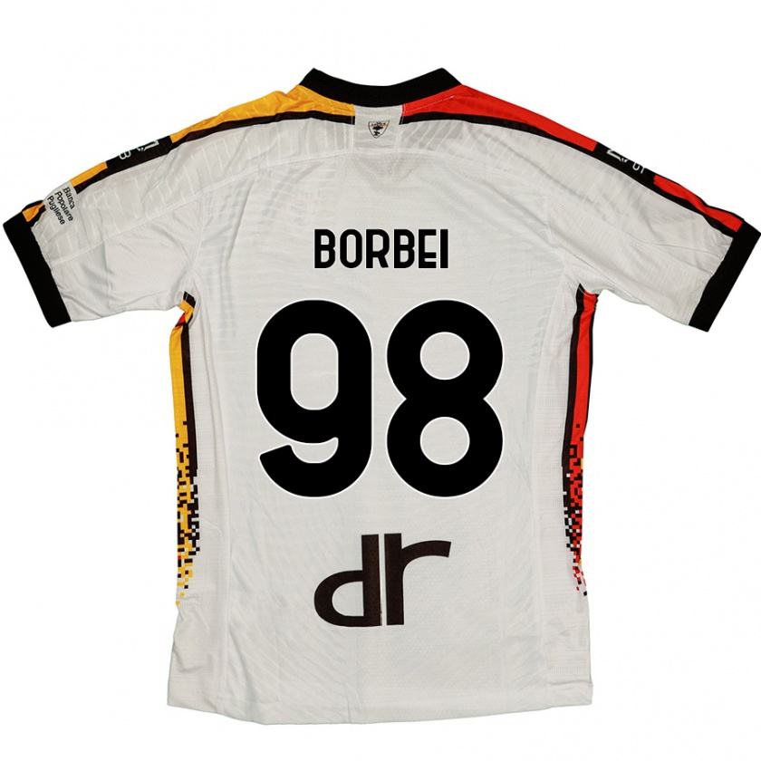 Kandiny Damen Alexandru Borbei #98 Weiß Schwarz Auswärtstrikot Trikot 2024/25 T-Shirt