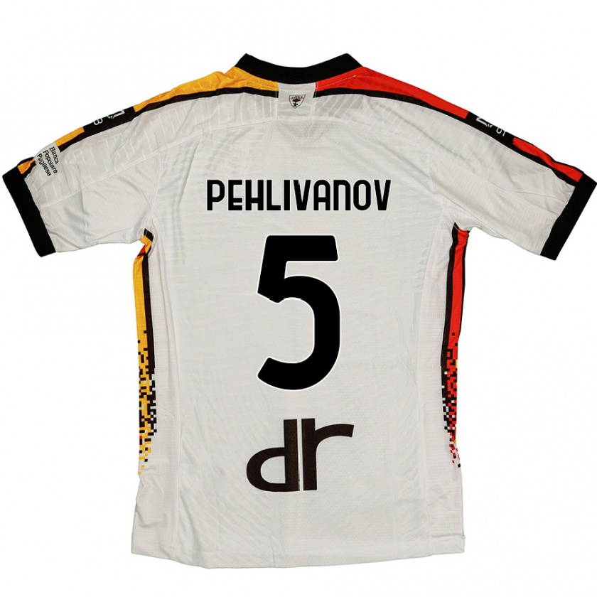 Kandiny Damen Cristian Pehlivanov #5 Weiß Schwarz Auswärtstrikot Trikot 2024/25 T-Shirt