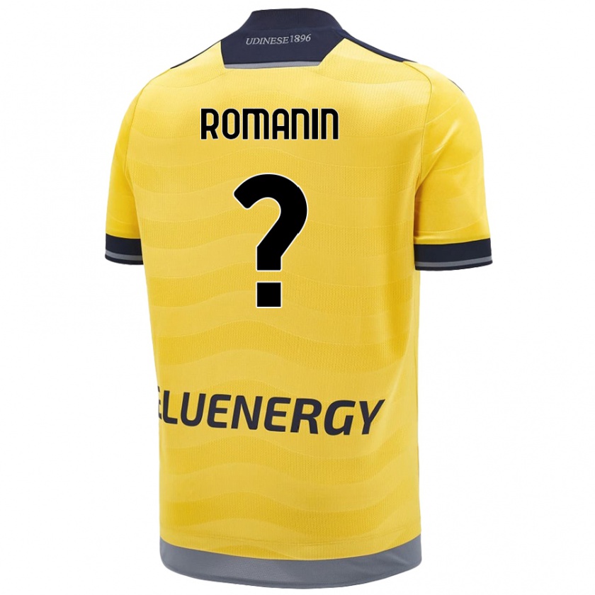 Kandiny Damen Mattia Romanin #0 Golden Auswärtstrikot Trikot 2024/25 T-Shirt