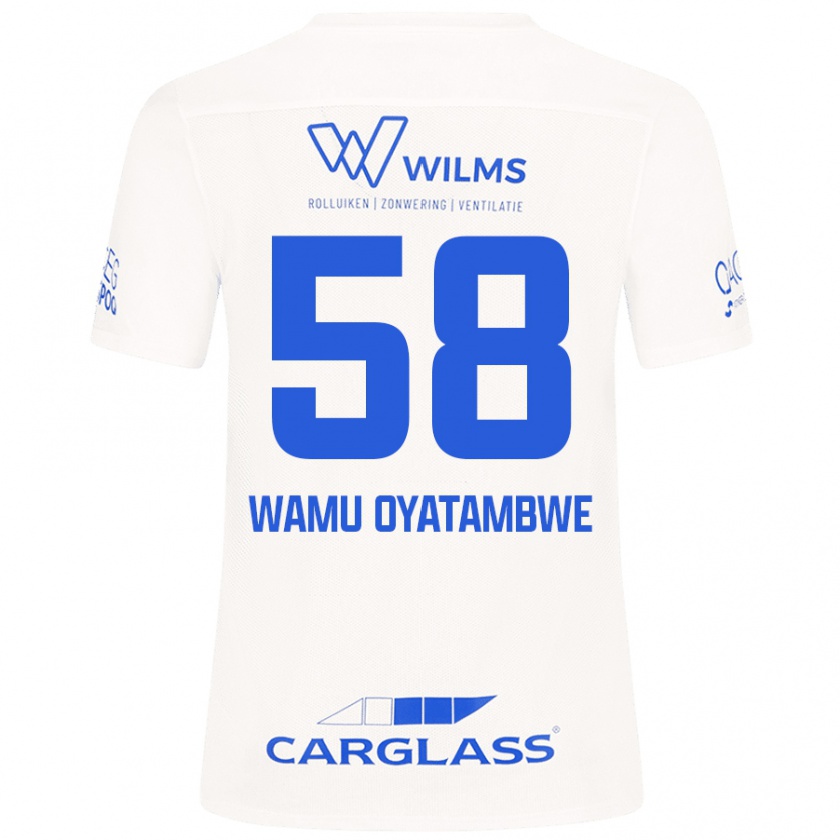 Kandiny Damen Matthias Wamu Oyatambwe #58 Weiß Auswärtstrikot Trikot 2024/25 T-Shirt