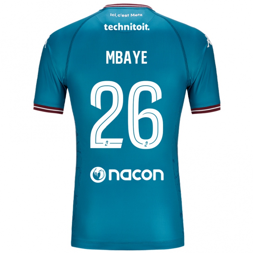 Kandiny Damen Malick Mbaye #26 Blau Petrol Auswärtstrikot Trikot 2024/25 T-Shirt