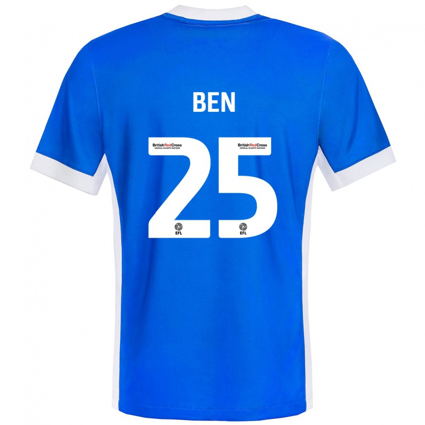 Kandiny Kinder Ben Davies #25 Blau Weiß Heimtrikot Trikot 2024/25 T-Shirt