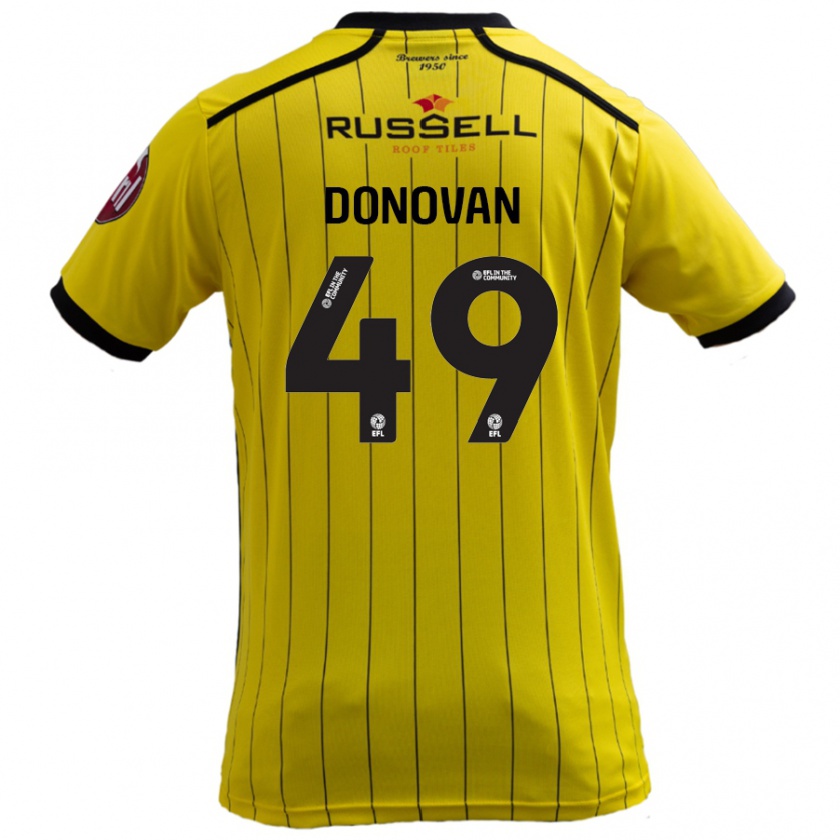 Kandiny Kinder Romelle Donovan #49 Gelb Heimtrikot Trikot 2024/25 T-Shirt