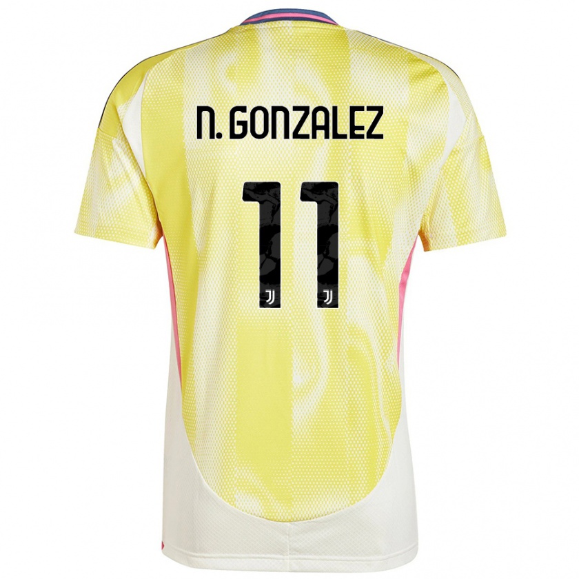 Kandiny Herren Nico González #11 Solargelb Auswärtstrikot Trikot 2024/25 T-Shirt