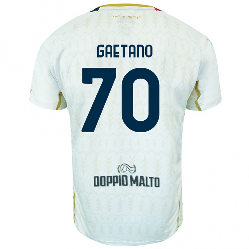 Kandiny Herren Gianluca Gaetano #70 Weiß Auswärtstrikot Trikot 2024/25 T-Shirt