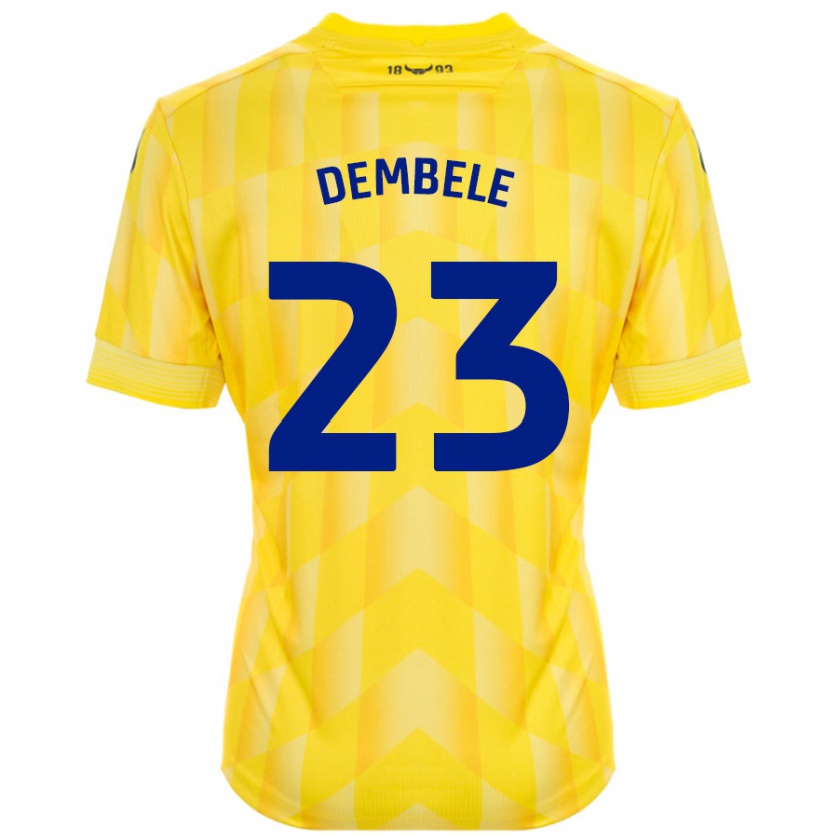 Kandiny Herren Siriki Dembélé #23 Gelb Heimtrikot Trikot 2024/25 T-Shirt