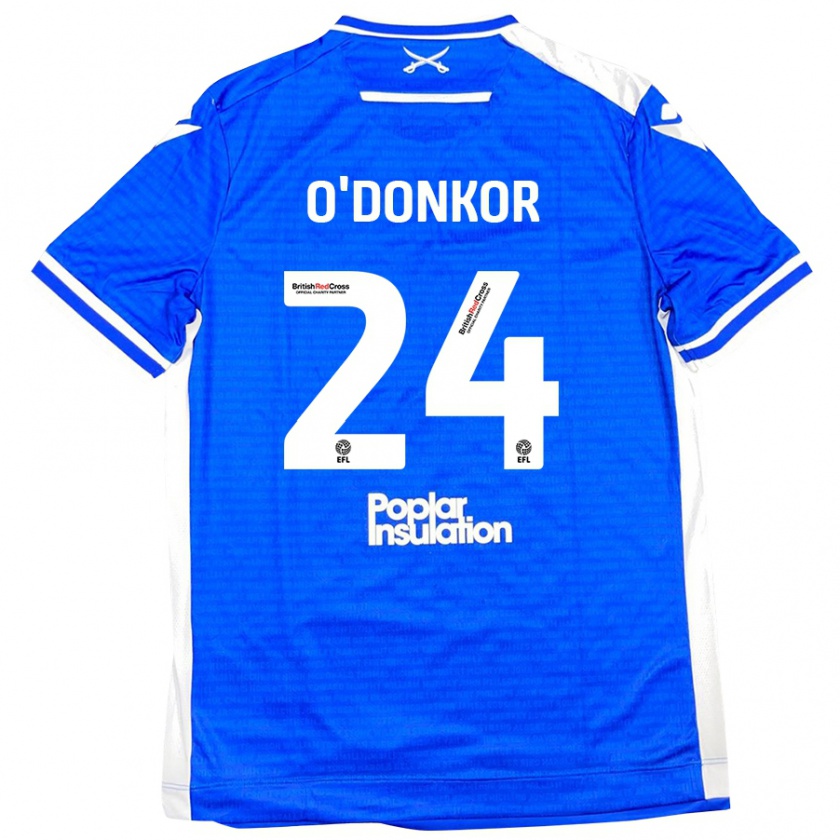 Kandiny Herren Gatlin O'donkor #24 Blau Weiß Heimtrikot Trikot 2024/25 T-Shirt