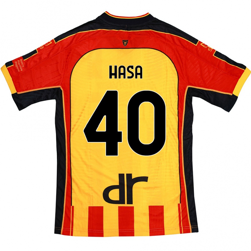 Kandiny Damen Luis Hasa #40 Gelb Rot Heimtrikot Trikot 2024/25 T-Shirt