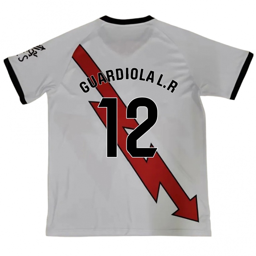 Kandiny Damen Sergi Guardiola #12 Rot Auswärtstrikot Trikot 2024/25 T-Shirt