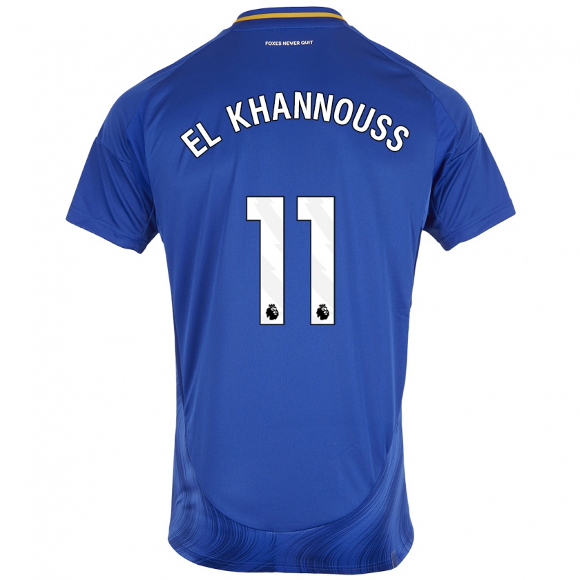 Kandiny Damen Bilal El Khannouss #11 Blau Weiß Heimtrikot Trikot 2024/25 T-Shirt