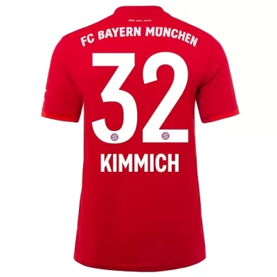 Kinder Fußball Joshua Kimmich 32 Heimtrikot Rot Trikot 2019/20 Hemd