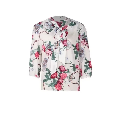 Kandiny - Explosion spring new V-neck print shirt