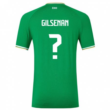 Kandiny Kinder Irische Zak Gilsenan #0 Grün Heimtrikot Trikot 24-26 T-Shirt