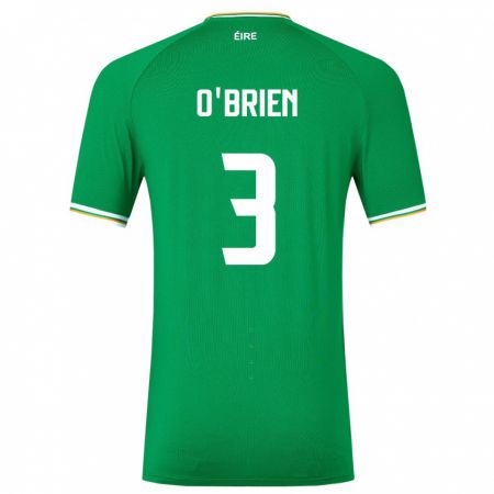 Kandiny Kinder Irische Luke O'brien #3 Grün Heimtrikot Trikot 24-26 T-Shirt