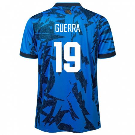 Kandiny Kinder El Salvador Steven Guerra #19 Blau Heimtrikot Trikot 24-26 T-Shirt