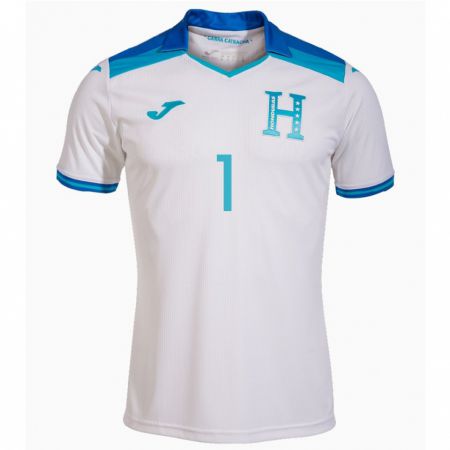 Kandiny Kinder Honduras Juergen García #1 Weiß Heimtrikot Trikot 24-26 T-Shirt