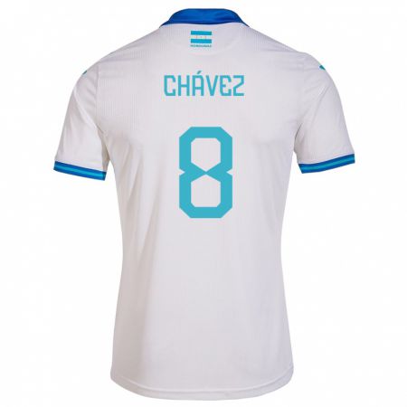 Kandiny Kinder Honduras Gerson Chávez #8 Weiß Heimtrikot Trikot 24-26 T-Shirt