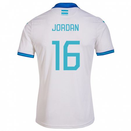 Kandiny Kinder Honduras Jordan García #16 Weiß Heimtrikot Trikot 24-26 T-Shirt