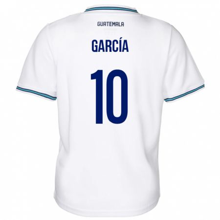 Kandiny Kinder Guatemala Gabriel García #10 Weiß Heimtrikot Trikot 24-26 T-Shirt