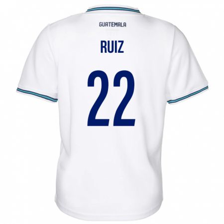 Kandiny Kinder Guatemala Kevin Ruiz #22 Weiß Heimtrikot Trikot 24-26 T-Shirt