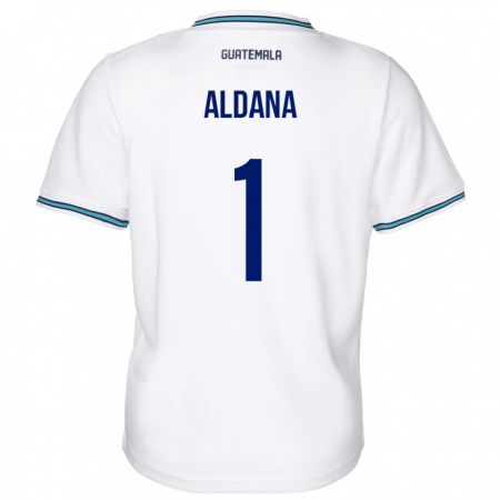 Kandiny Kinder Guatemala David Aldana #1 Weiß Heimtrikot Trikot 24-26 T-Shirt