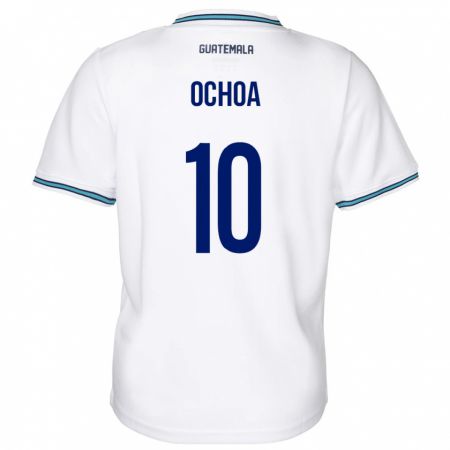 Kandiny Kinder Guatemala José Ochoa #10 Weiß Heimtrikot Trikot 24-26 T-Shirt