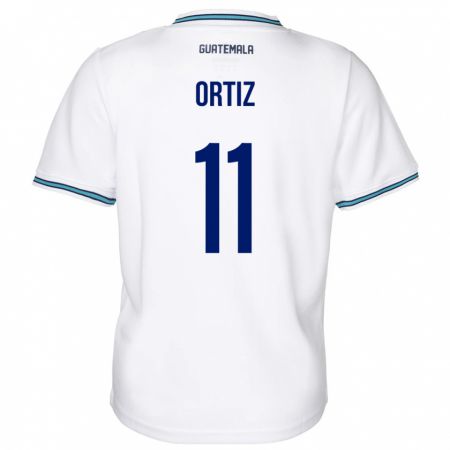 Kandiny Kinder Guatemala Andersson Ortiz #11 Weiß Heimtrikot Trikot 24-26 T-Shirt