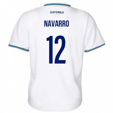 Kandiny Kinder Guatemala Kenderson Navarro #12 Weiß Heimtrikot Trikot 24-26 T-Shirt