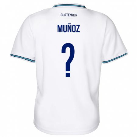 Kandiny Kinder Guatemala Rudy Muñoz #0 Weiß Heimtrikot Trikot 24-26 T-Shirt