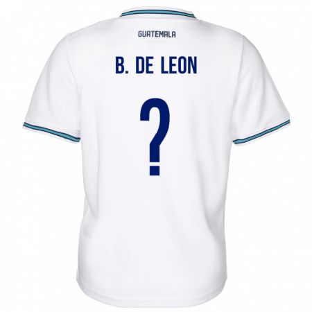 Kandiny Kinder Guatemala Brandon De Leon #0 Weiß Heimtrikot Trikot 24-26 T-Shirt