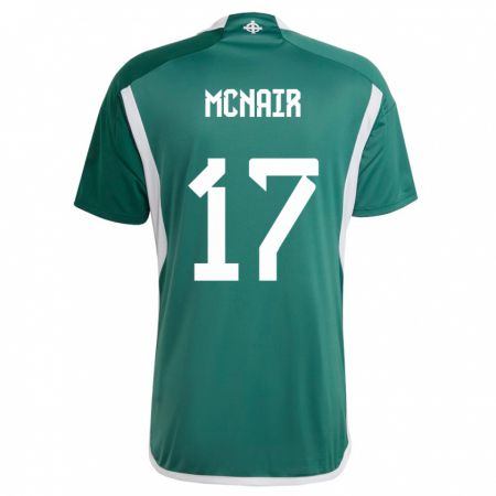 Kandiny Kinder Nordirland Paddy Mcnair #17 Grün Heimtrikot Trikot 24-26 T-Shirt