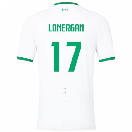 Kandiny Kinder Irische Tom Lonergan #17 Weiß Auswärtstrikot Trikot 24-26 T-Shirt